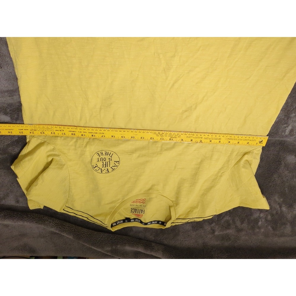 Fat Face Life On The Road 1988 Yellow T Shirt Mens Sz Xl - Picture 7 of 8